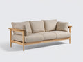 Divano lineare-Tessuto-Legno-240x95x85 cm-Beige-Stile moderno
